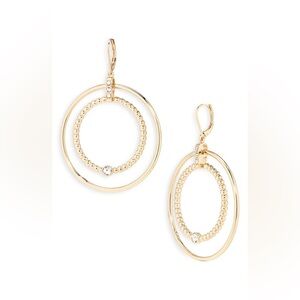 NWT Orbital Frontal Hoop Drop Earrings